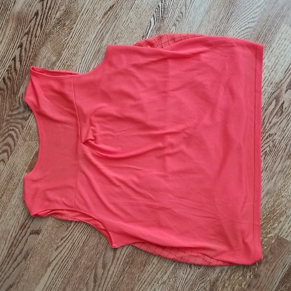 (L) J by Jess Square Print Cute Front Design Rayon Blend Blouse Business Casual - Picture 7 of 7